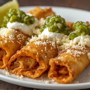 Platillo Flautas De Pollo
