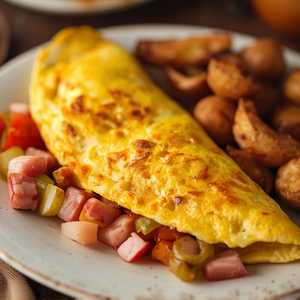 Ham & Smoked Cheddar Omelet