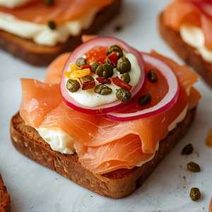 Salmon Bruschetta