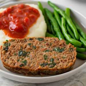 Spinach and Sausage Meatloaf