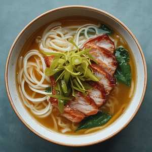 Pork & Pickled Vegetable Noodle Soup / Lo Mein