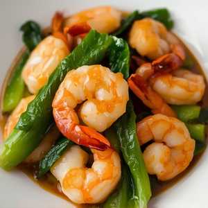 Shrimp With Seasonal Vegatable 时菜虾球