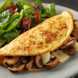 Mushroom & Cheese Omelette