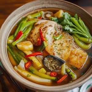 Pickled Vegetable W/ Flounder Soup