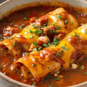 Chicken Tasso Enchiladas