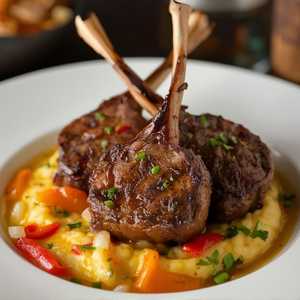 Lamb Chops & Grits