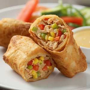 Caribbean Chicken Egg Rolls