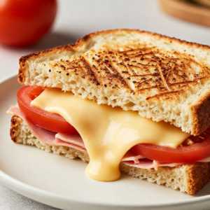 Toasted French Ham and Gruyère Sandwich