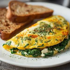 Spinach And Feta Omelette