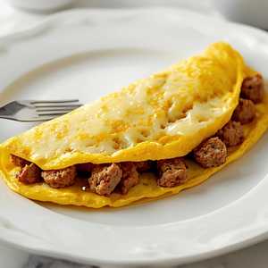 Sausage and Cheese Omelette
