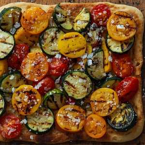Mediterranean Vegetable Flatbread