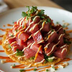 Spicy Tuna Tostada