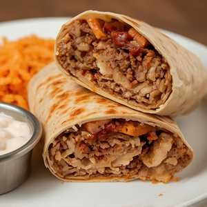 #6 Carne Asada Burrito Beans & Rice