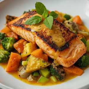 Pan Seared Blackened Organic Salmon
