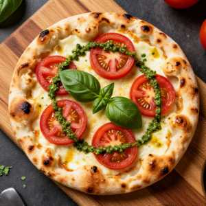 THREE-CHEESE & ROMA TOMATO FLATBREAD