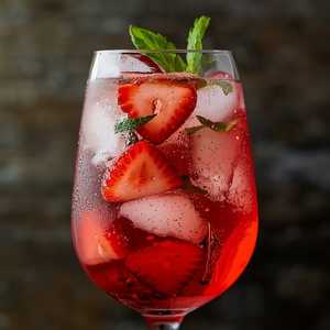 Strawberry & Mint Spritz Non-Alcoholic