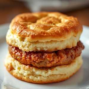 Turkey sausage biscuit