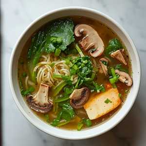 MÌ hoặc HỦ TIẾU RAU CẢI CHAY NƯỚC / Vegetarian Noodle Soup