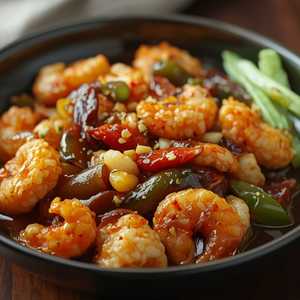 Black Pepper Seafood Rice Cake