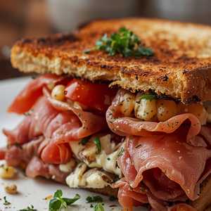 PROSCIUTTO CRUDO E STRACCIATELLA AL TARTUFO