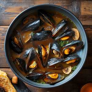 Sake Steamed Mussels