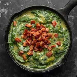 Bacon Creamed Spinach