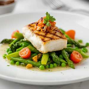 Grilled Alaskan Halibut*