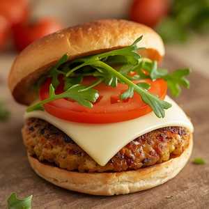 Veggie Swiss Burger