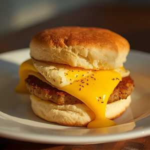 Sausage Biscuit with Egg