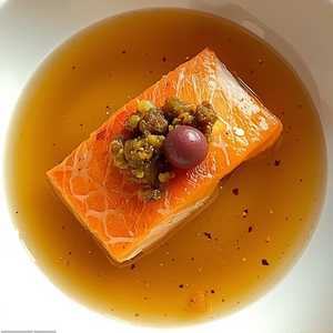 Vermillion Rockfish, Olive Condiment & Smoked Fish Broth