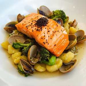 Pan Roasted Ora King Salmon