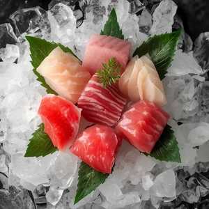 3 Varieties Sashimi (6 pieces)