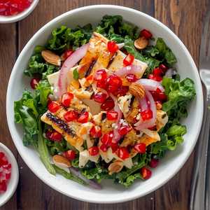 Halloumi Kale Salad