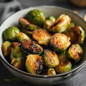 Vegan Charred Brussel Sprouts