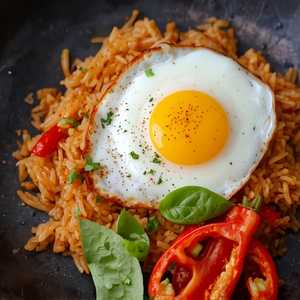 Spicy Basil Fried Rice With Shrimp