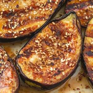 Vegan Miso Grilled Eggplant