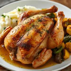 Tuesday - 1/2 Roast Chicken with Lemon, Rosemary and Garlic
