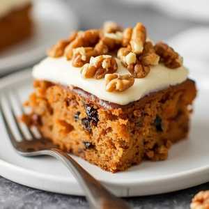 Sweet Potato Cake w/walnuts, raisins, crushed pineapple & cream cheese icing