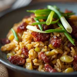 Cured Meat Taro Fried Rice