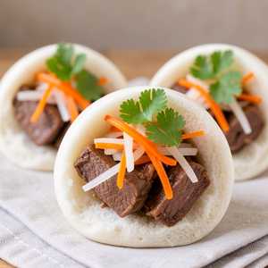 Wagyu Beef Cheek Banh Mi Bao Bun
