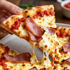 Pizza con Prosciutto Arrostito