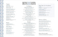 Buena Vista Restaurant & Bar Menu Photo 3