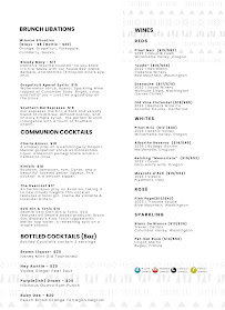 COMMUNION Restaurant & Bar Menu Photo 4