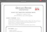 Ocean Prime Menu Photo 5