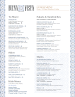 Buena Vista Restaurant & Bar Menu Photo 4