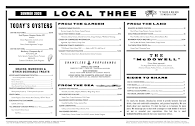 Local Three Kitchen & Bar Menu Photo 3