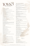 Tokyo Sushi Menu Photo 2