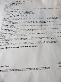 TABLE No. 2 Restaurant Menu Photo 4