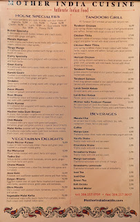 Mother India Cuisine Menu Photo 2