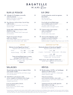 Bagatelle Miami River Menu Photo 1
